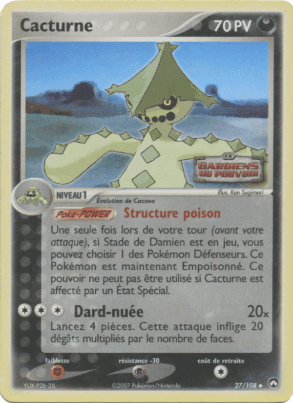 Cacturne, carte 27 de EX Gardiens du Pouvoir