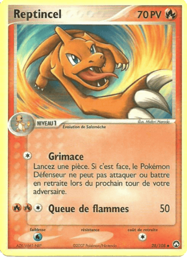 Reptincel, carte 28 de EX Gardiens du Pouvoir