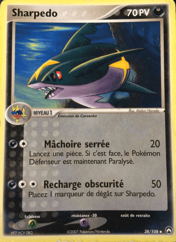 Sharpedo, carta 38 di EX Gardiens du Pouvoir