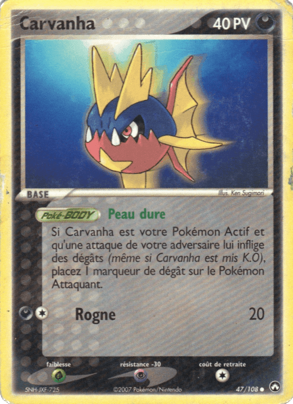 Carvanha, carta 47 di EX Gardiens du Pouvoir
