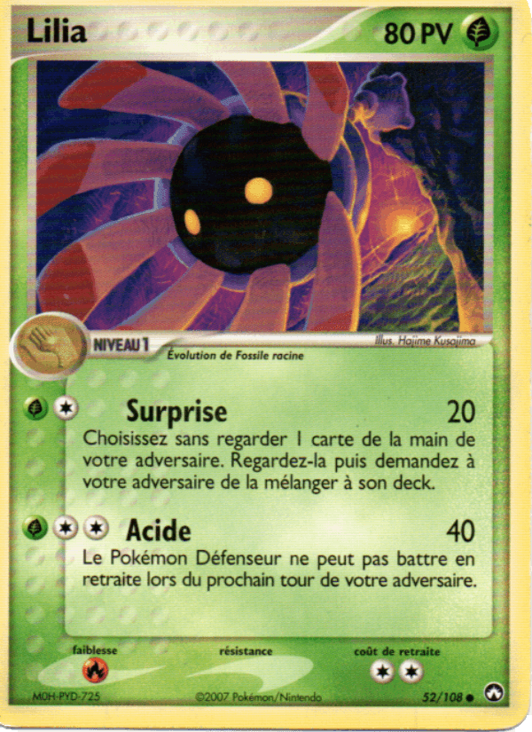 Lilia, carte 52 de EX Gardiens du Pouvoir