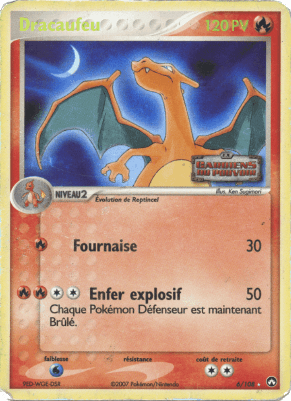 Dracaufeu, carta 6 di EX Gardiens du Pouvoir