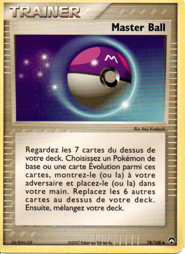 Master Ball, carte 78 de EX Gardiens du Pouvoir