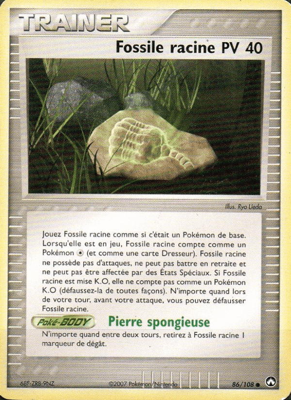 Fossile racine, card 86 from EX Gardiens du Pouvoir