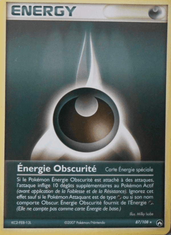 Énergie Obscurité, carte 87 de EX Gardiens du Pouvoir