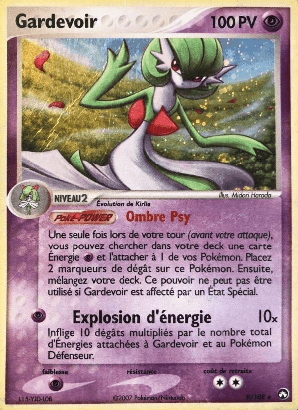 Gardevoir, carta 9 de EX Gardiens du Pouvoir