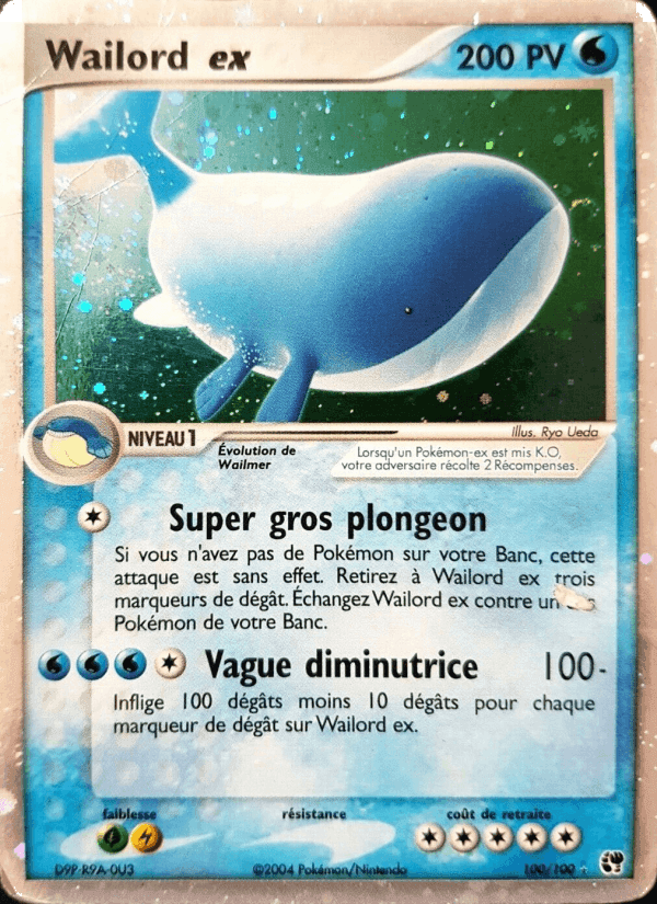 Wailord ex, carte 100 de EX Tempête de sable