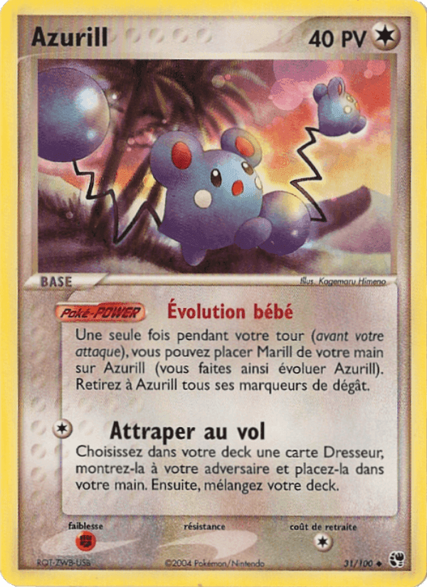 Azurill, carte 31 de EX Tempête de sable
