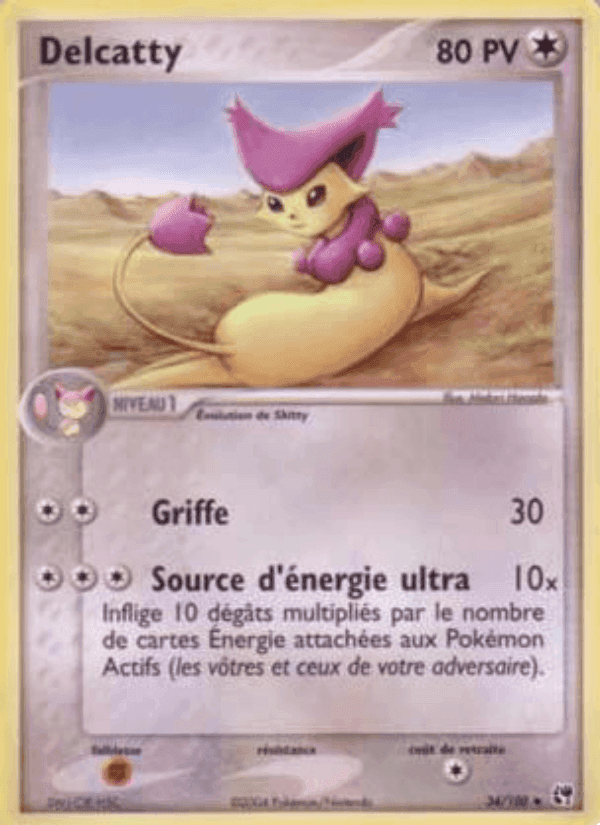 Delcatty, carte 34 de EX Tempête de sable
