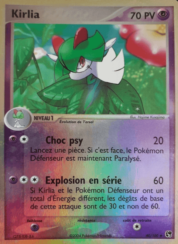 Kirlia, carte 40 de EX Tempête de sable