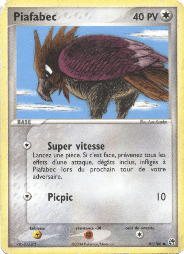Piafabec, carte 81 de EX Tempête de sable