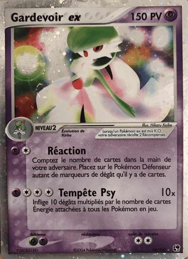 Gardevoir ex, carta 96 di EX Tempête de sable