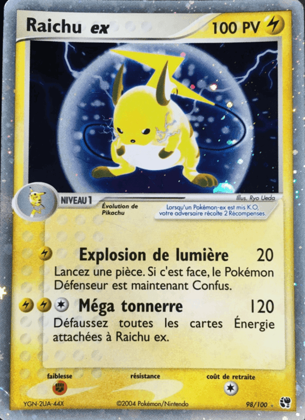 Raichu ex, carte 98 de EX Tempête de sable