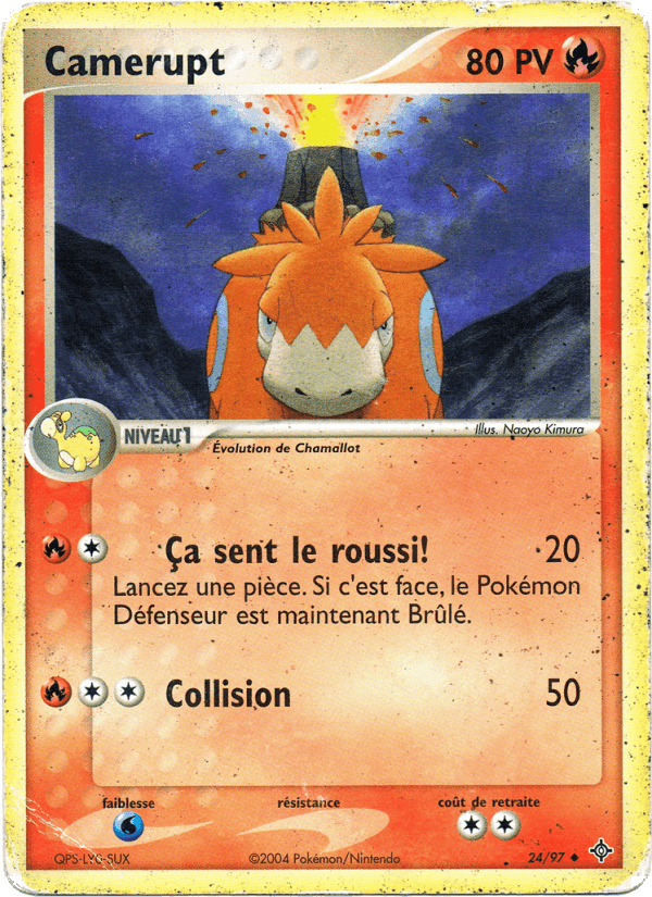 Camérupt, carte 24 de EX Dragon