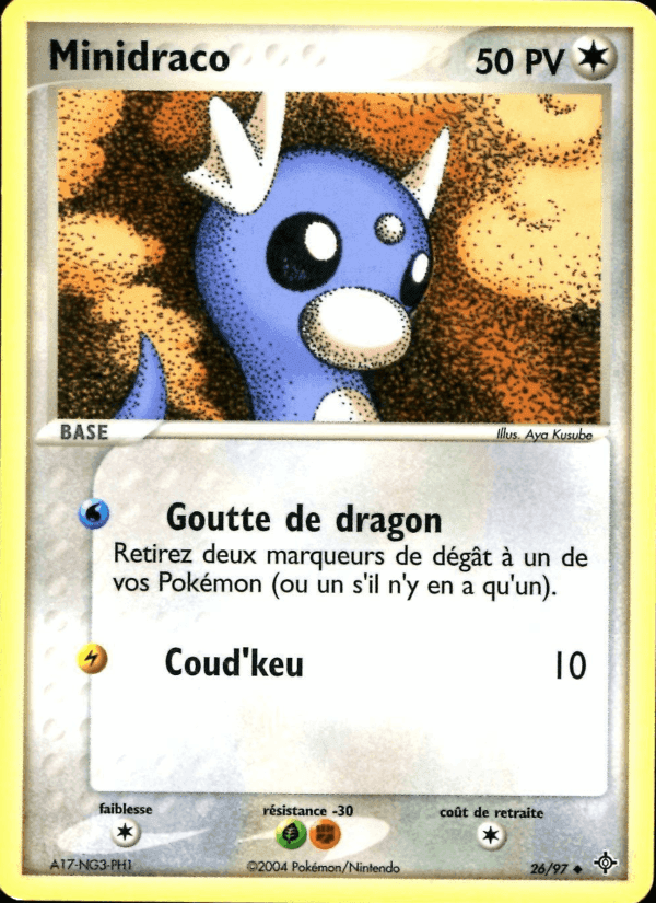 Minidraco, carte 26 de EX Dragon