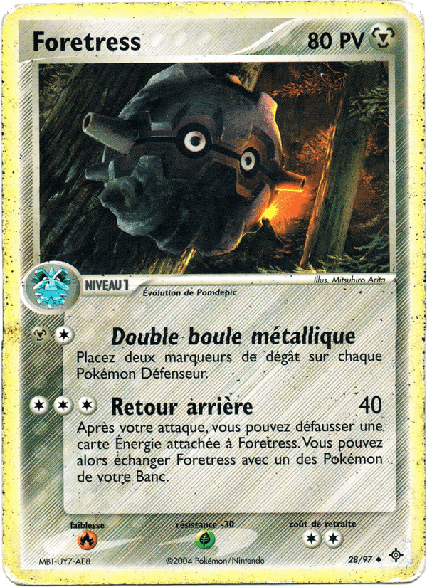 Foretress, carte 28 de EX Dragon