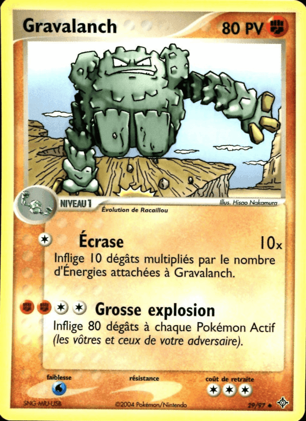 Gravalanch, carte 29 de EX Dragon