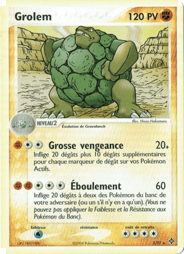 Grolem, carte 5 de EX Dragon