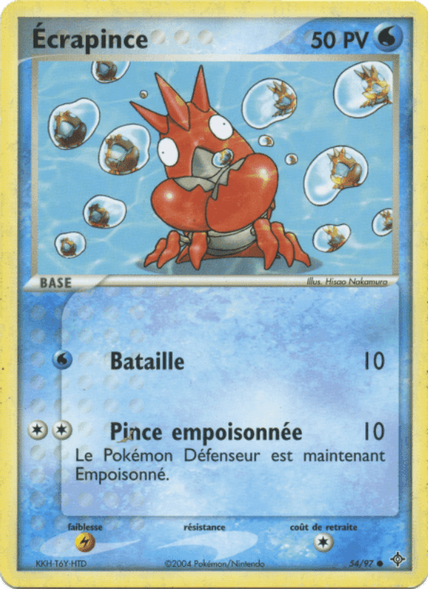 Écrapince, carte 54 de EX Dragon