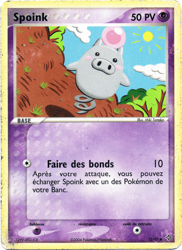 Spoink, carte 73 de EX Dragon