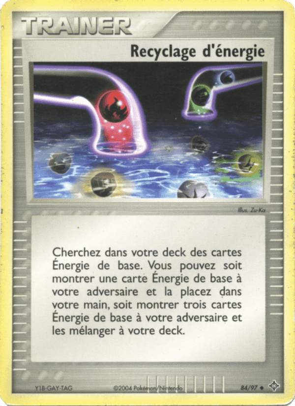 Recyclage d'énergie, carte 84 de EX Dragon