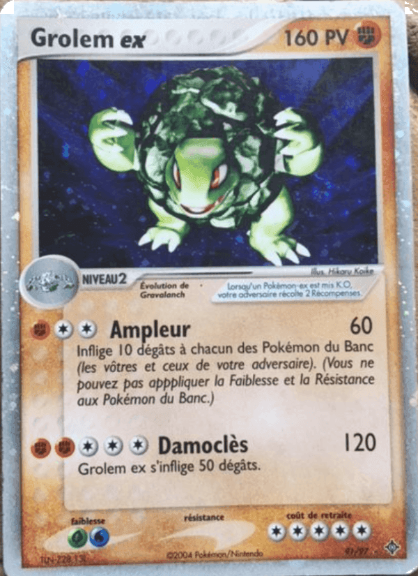 Grolem ex, carta 91 de EX Dragon