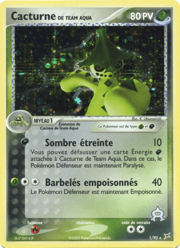 Cacturne de Team Aqua, carte 1 de EX Team Magma vs Team Aqua