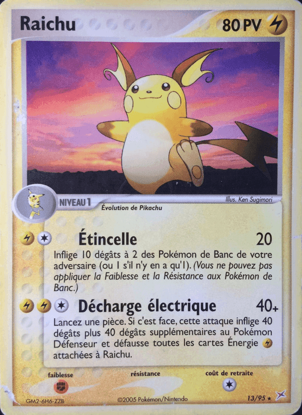 Raichu, carte 13 de EX Team Magma vs Team Aqua