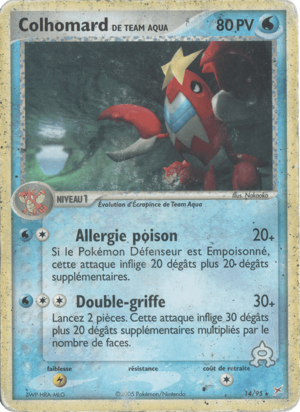 Colhomard de Team Aqua, carte 14 de EX Team Magma vs Team Aqua