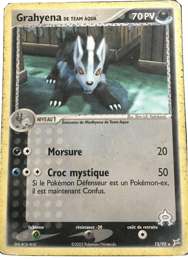 Grahyena de Team Aqua, carte 15 de EX Team Magma vs Team Aqua