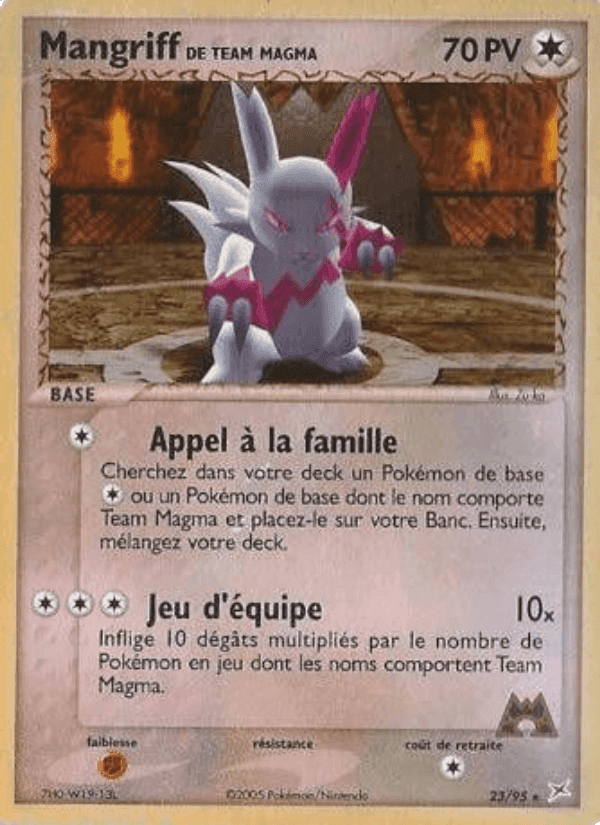 Mangriff de Team Magma, carte 23 de EX Team Magma vs Team Aqua