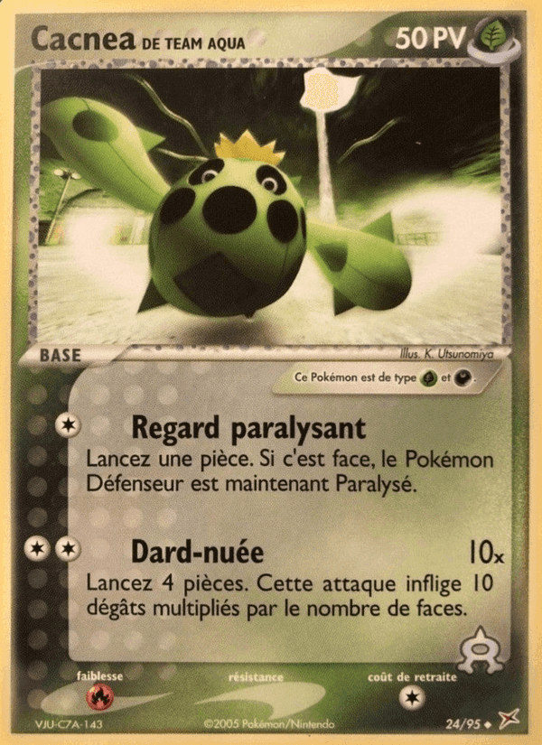 Cacnea de Team Aqua, carte 24 de EX Team Magma vs Team Aqua