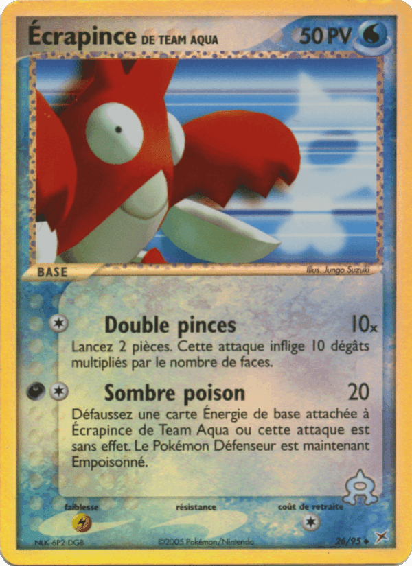 Écrapince de Team Aqua, carte 26 de EX Team Magma vs Team Aqua