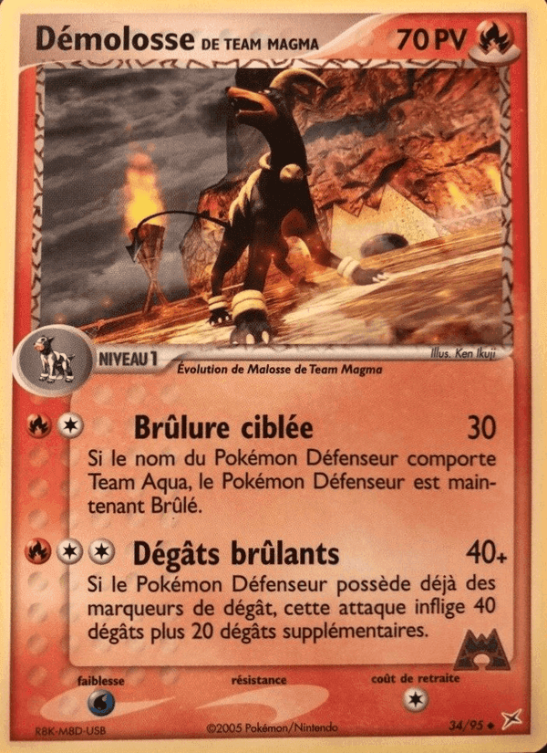 Démolosse de Team Magma, carte 34 de EX Team Magma vs Team Aqua