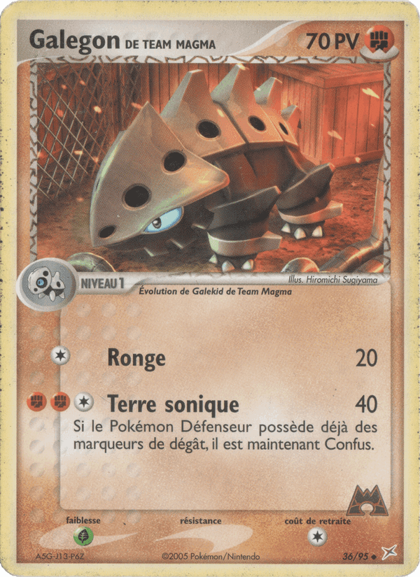 Galegon de Team Magma, carte 36 de EX Team Magma vs Team Aqua
