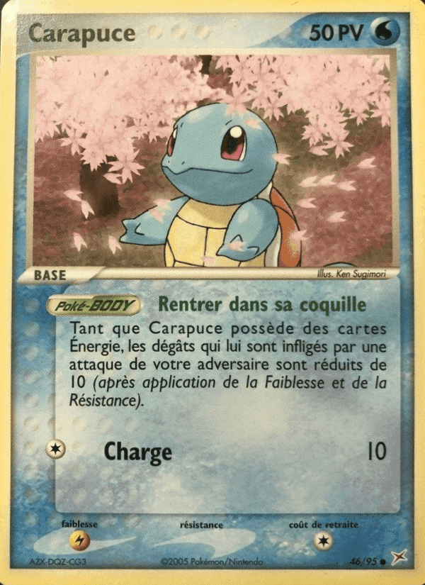 Carapuce, carte 46 de EX Team Magma vs Team Aqua