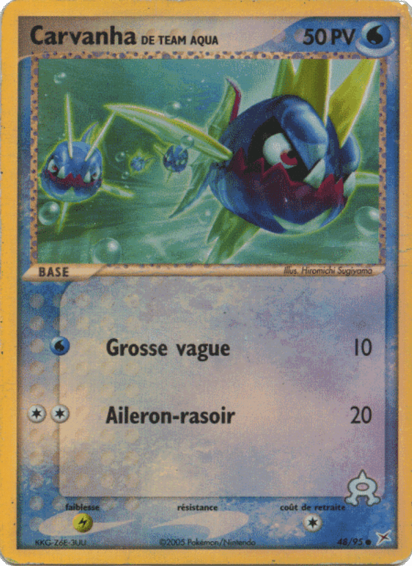 Carvanha de Team Aqua, carte 48 de EX Team Magma vs Team Aqua