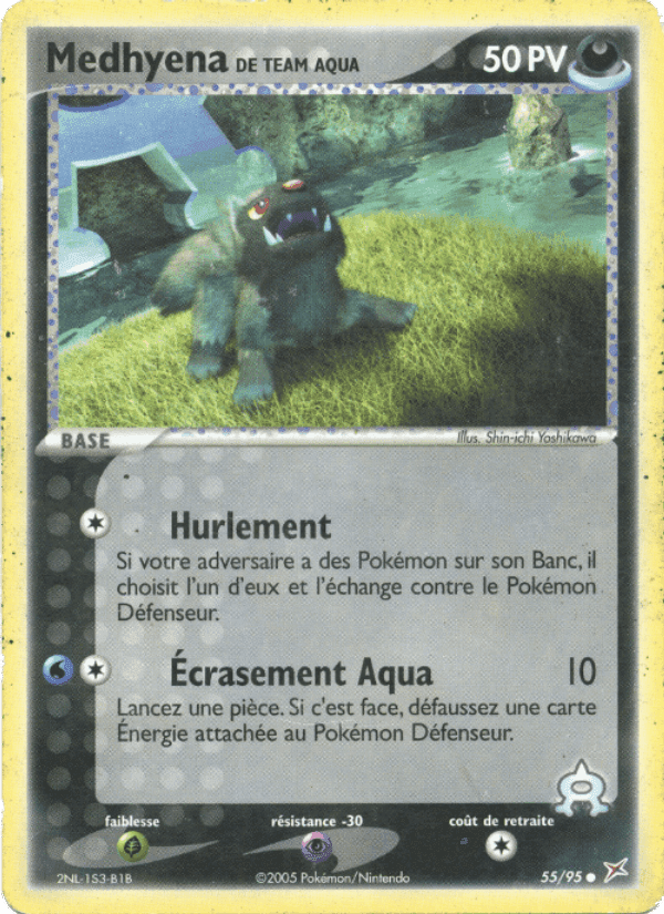 Medhyena de Team Aqua, carte 55 de EX Team Magma vs Team Aqua