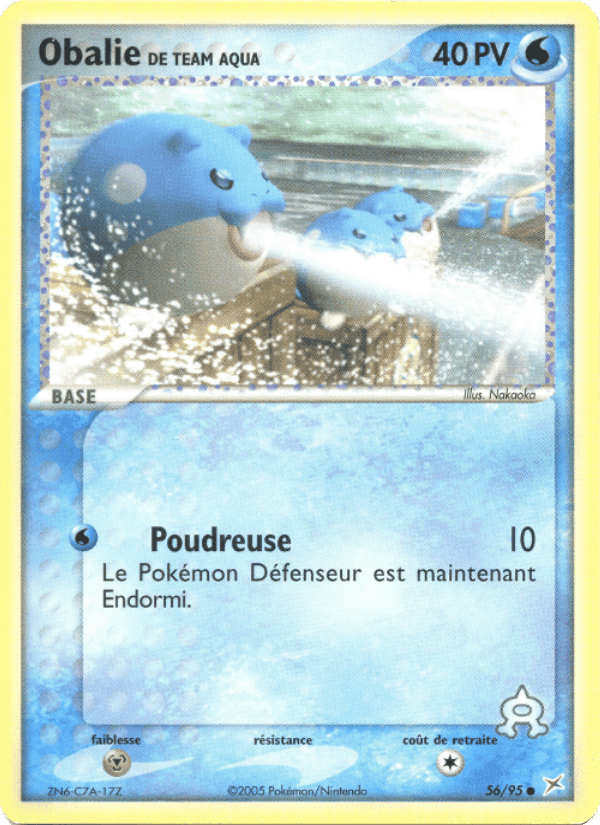 Obalie de Team Aqua, carte 56 de EX Team Magma vs Team Aqua