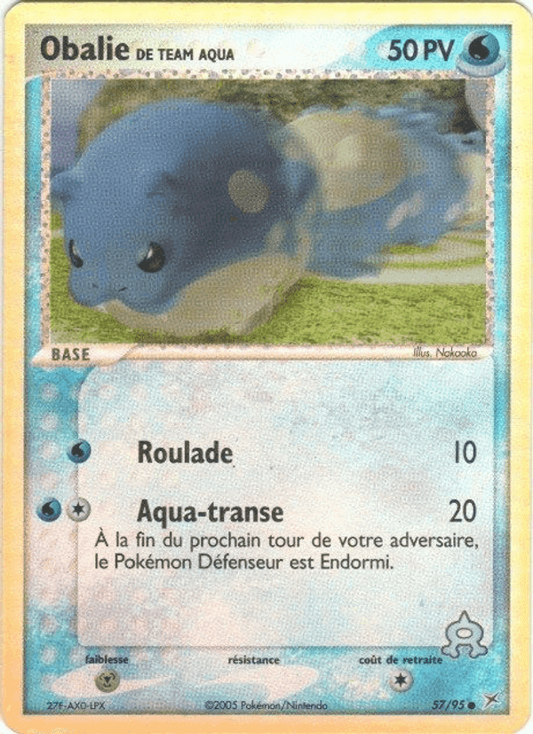 Obalie de Team Aqua, carte 57 de EX Team Magma vs Team Aqua