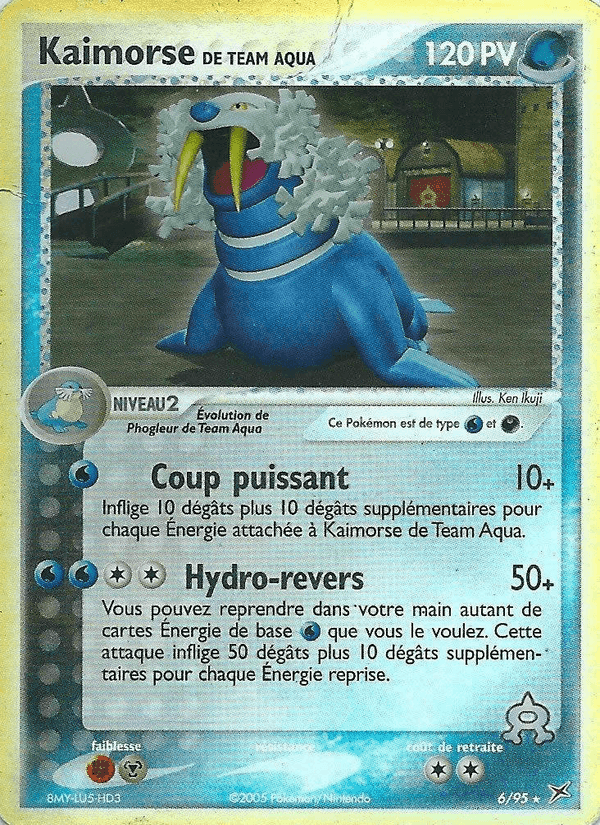 Kaimorse de Team Aqua, carte 6 de EX Team Magma vs Team Aqua