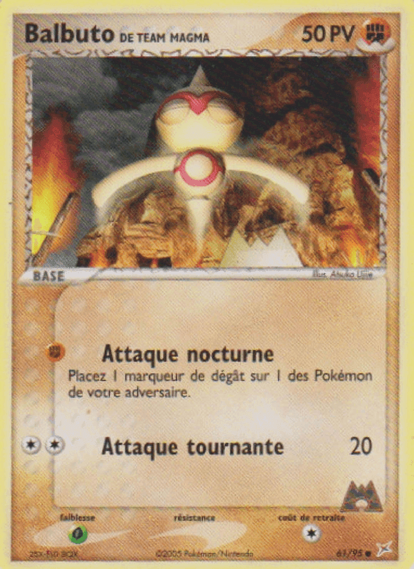 Balbuto de Team Magma, carta 61 de EX Team Magma vs Team Aqua