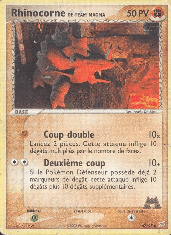 Rhinocorne de Team Magma, carta 67 di EX Team Magma vs Team Aqua