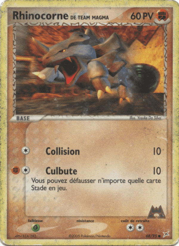 Rhinocorne de Team Magma, carte 68 de EX Team Magma vs Team Aqua