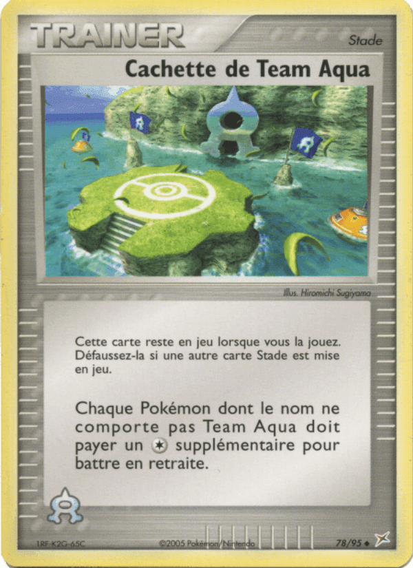 Cachette de Team Aqua, carte 78 de EX Team Magma vs Team Aqua