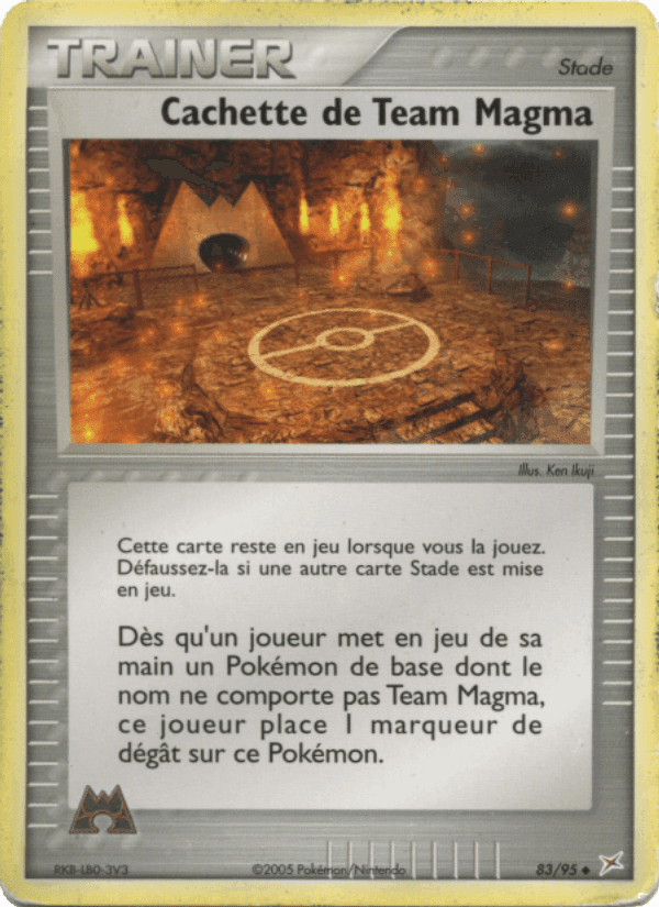 Cachette de Team Magma, carte 83 de EX Team Magma vs Team Aqua