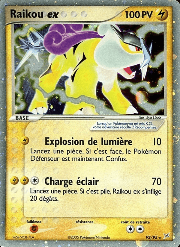 Raikou ex, carta 92 di EX Team Magma vs Team Aqua