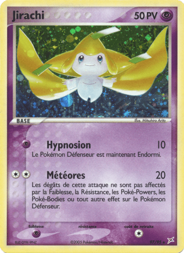 Jirachi, carte 97 de EX Team Magma vs Team Aqua