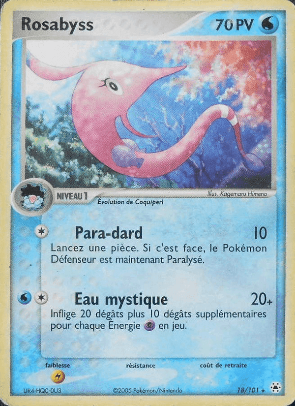 Rosabyss, carte 18 de EX Légendes Oubliées