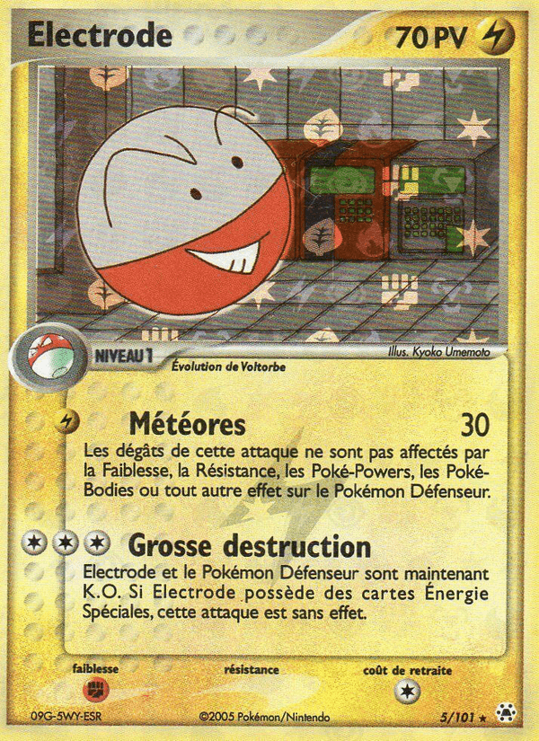 Électrode, carta 5 de EX Légendes Oubliées